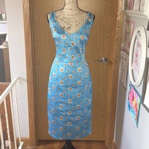 Bettie Page Tatyana Blue w/ daisies dress. Size?